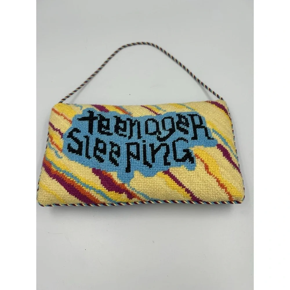 Embroidered Needlepoint Door hanging sign